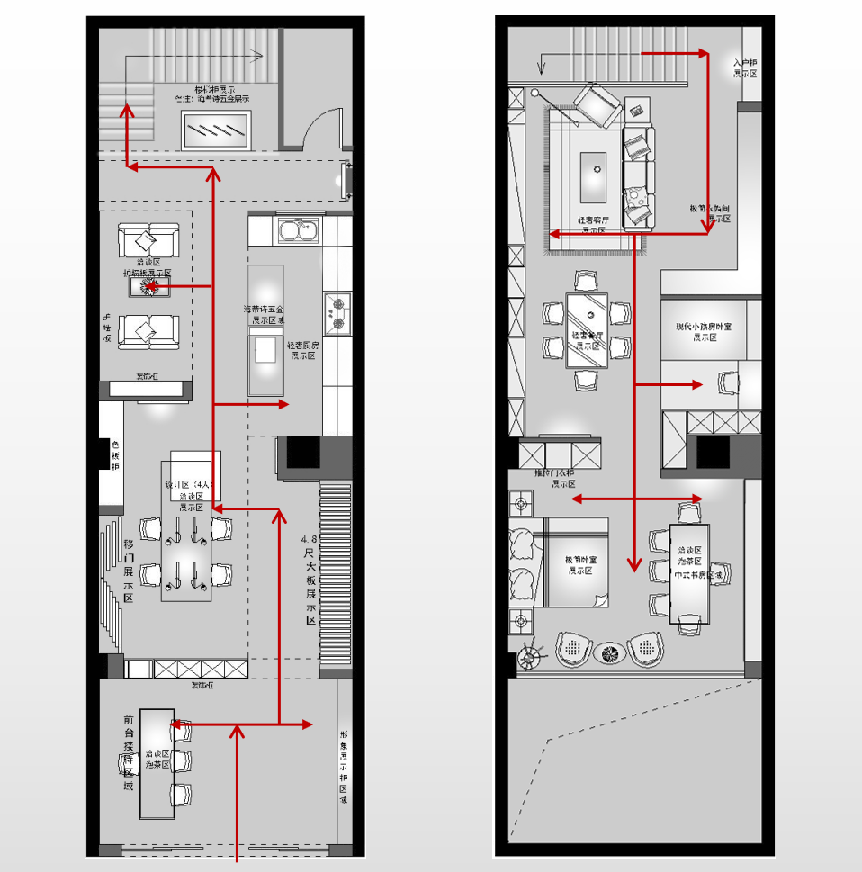 华洲木业︱广西梧州战略合作商 168㎡ 复式展厅空间设计案例(图1)
