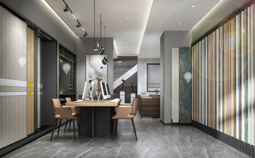 华洲木业︱广西梧州战略合作商 168㎡ 复式展厅空间设计案例(图4)