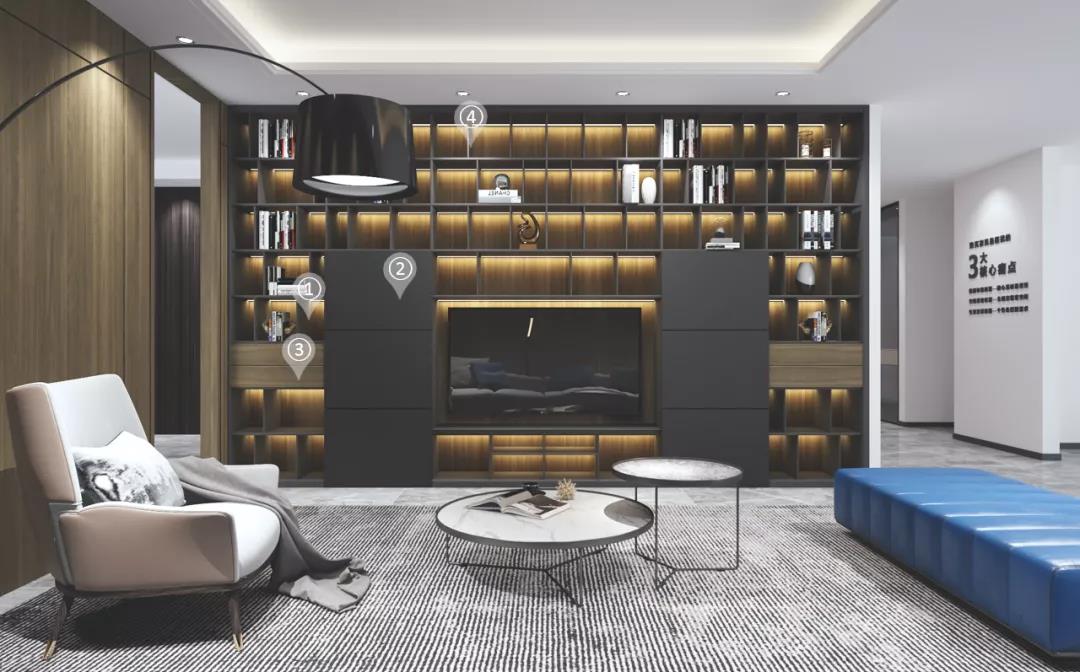 华洲木业︱江西横峰战略合作商 235㎡ 展厅空间设计案例(图3)