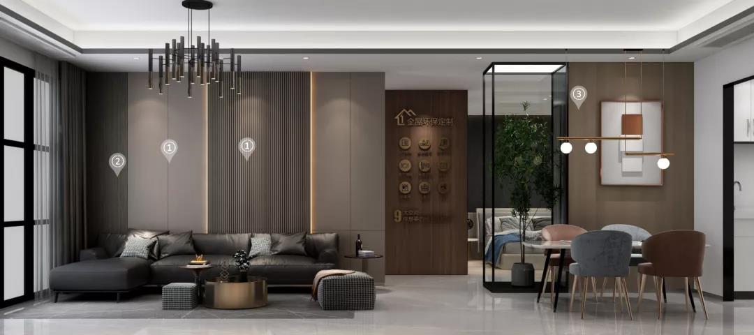 华洲木业︱广西战略合作商 110㎡ 展厅空间设计案例(图3)